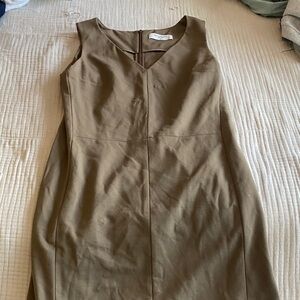 MM Lafleur Classic Brown Midi Dress